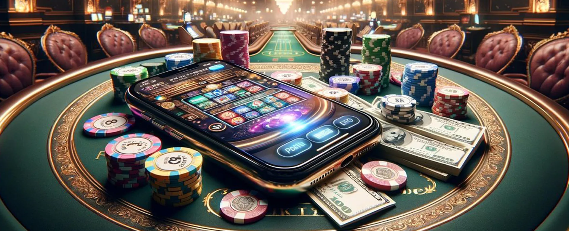 Dynamic background of Nustar.0h gaming platform